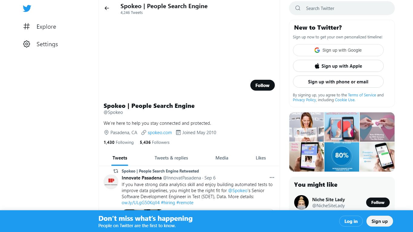 Spokeo | People Search Engine (@Spokeo) / Twitter